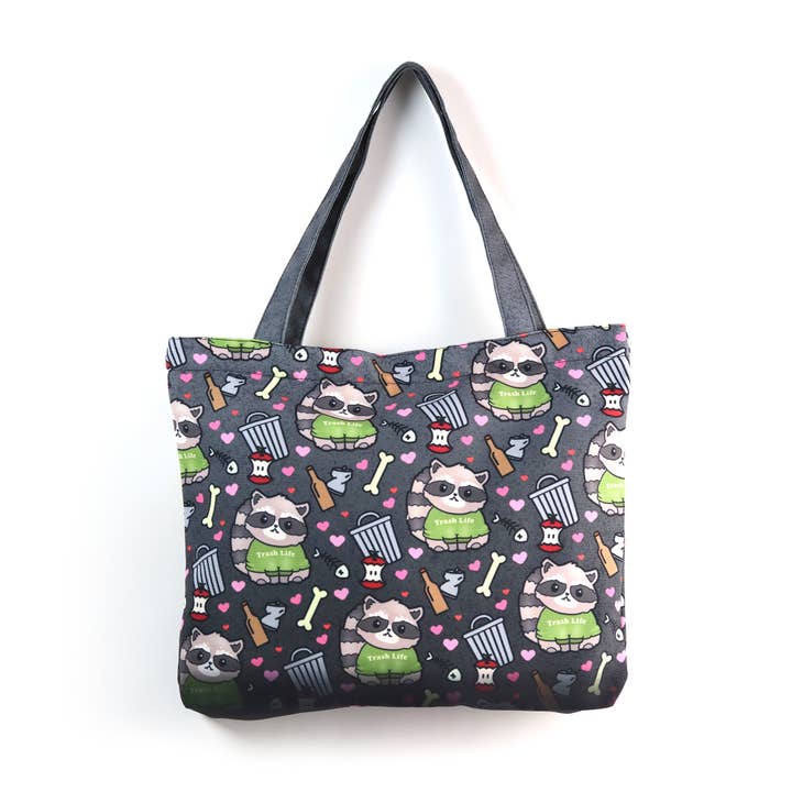 Trash Life Tote Bag for wholesale by LuxCups Creative