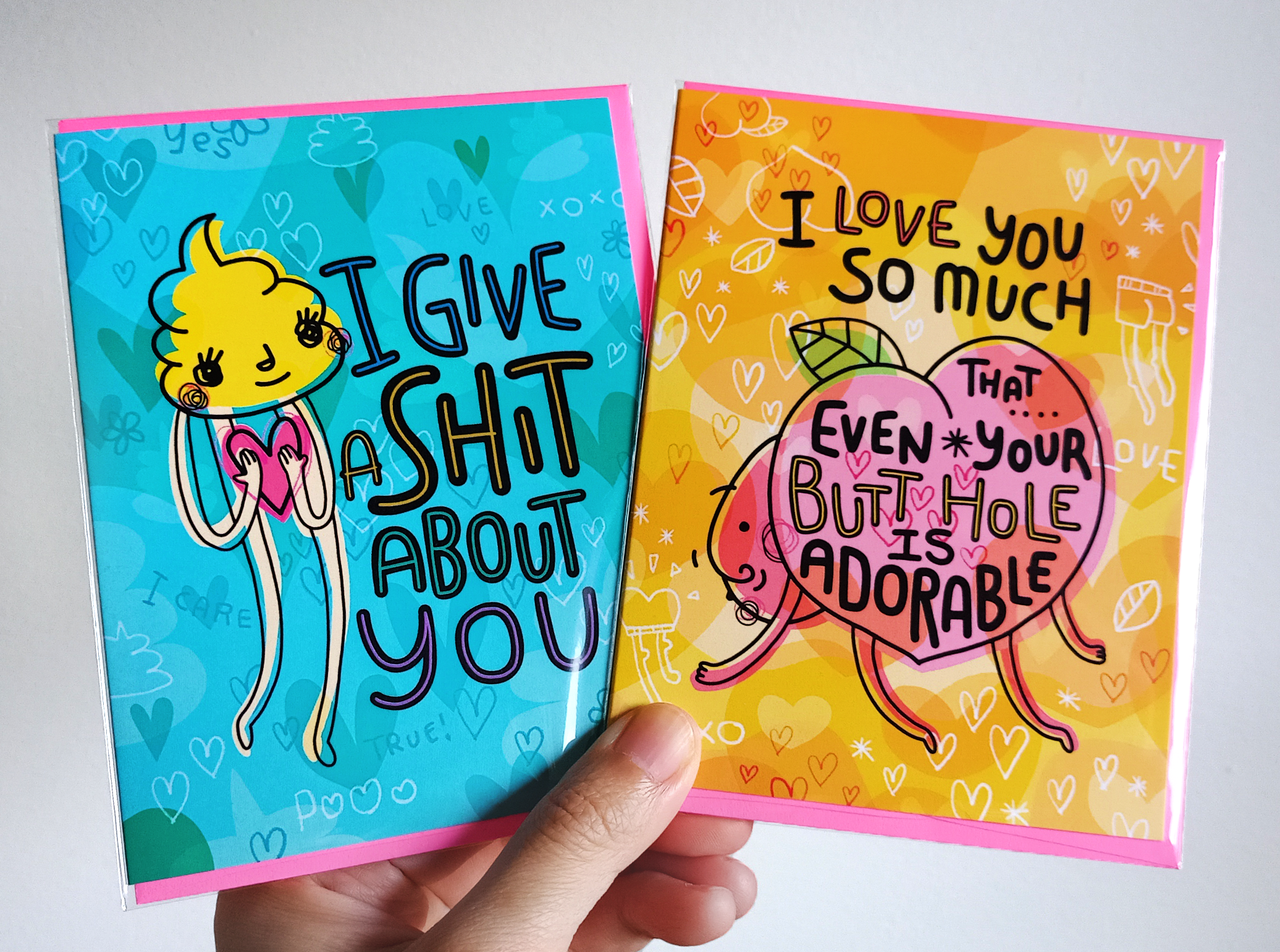 Chika Ando Illustration - Wholesale Love Card - Greeting Card - Butt Hole2