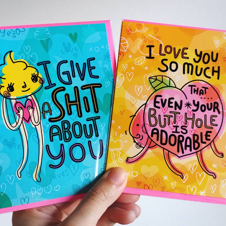 Chika Ando Illustration - Wholesale Love Card - Greeting Card - Butt Hole2