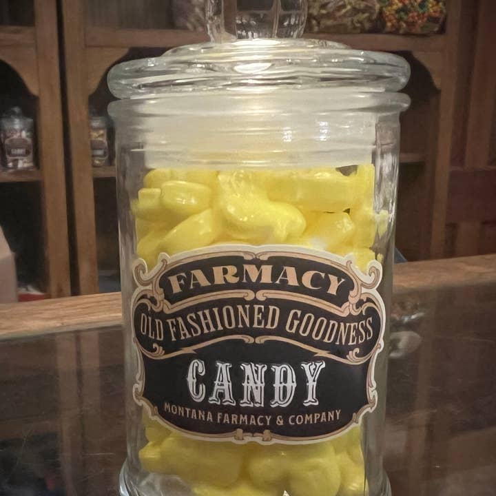Montana Farmacy – Engroshandel Bolcher – Gammeldags Apothecary Jar/ Gul Duck nostalgisk slik