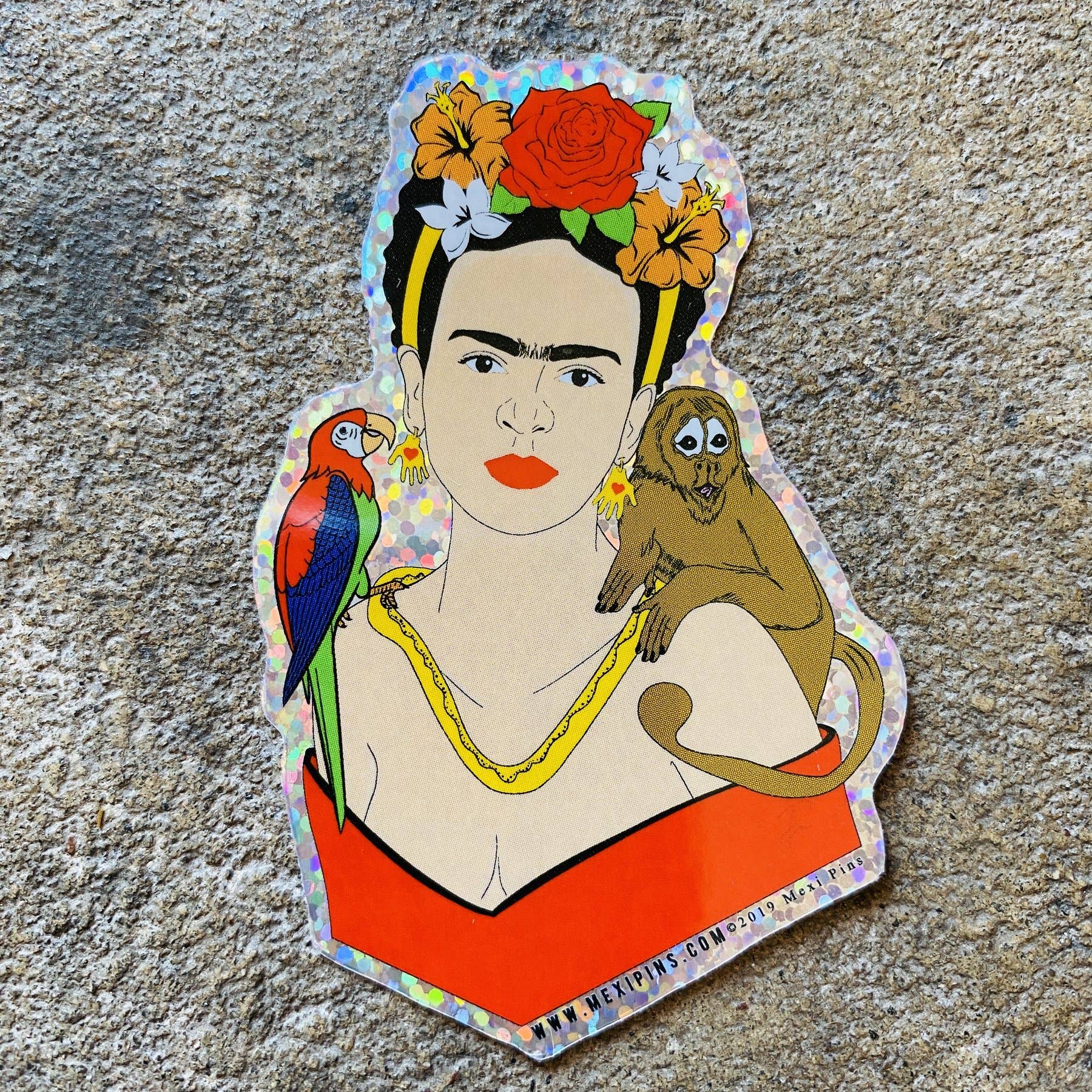 PARTIMEWORKS - Wholesale Sticker - Frida Mujer 3" Sticker2