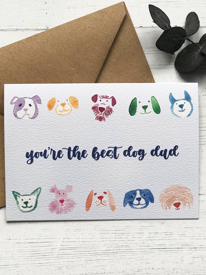 Du är det bästa hundpappa-kortet - Födelsedag - Husdjursföräldrar för wholesale av Designbyting