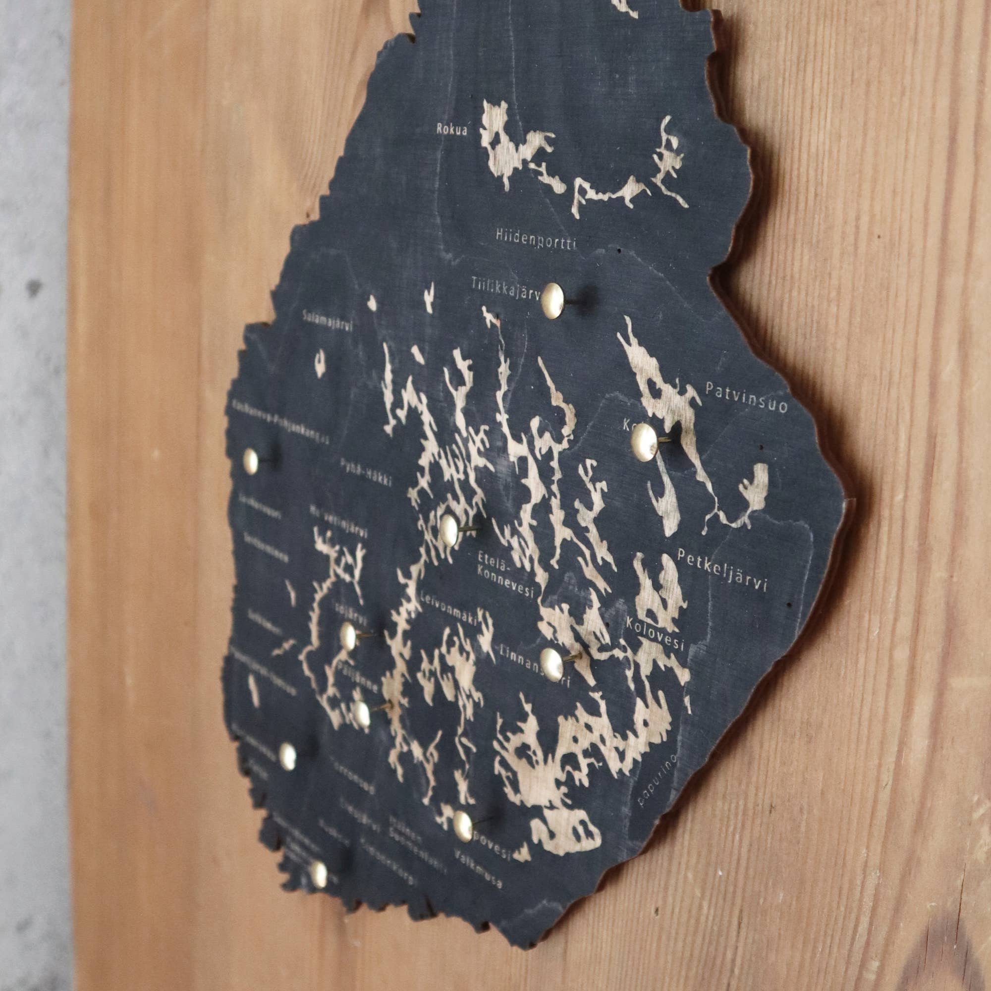 Papurino - Wholesale Map - Wooden Map of Finland with national parks7