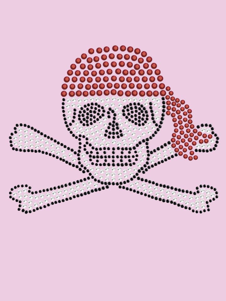 Dog in the Closet – Großhandel T-Shirt – Damen – Totenkopf mit rotem Bandana Damen T-Shirt8