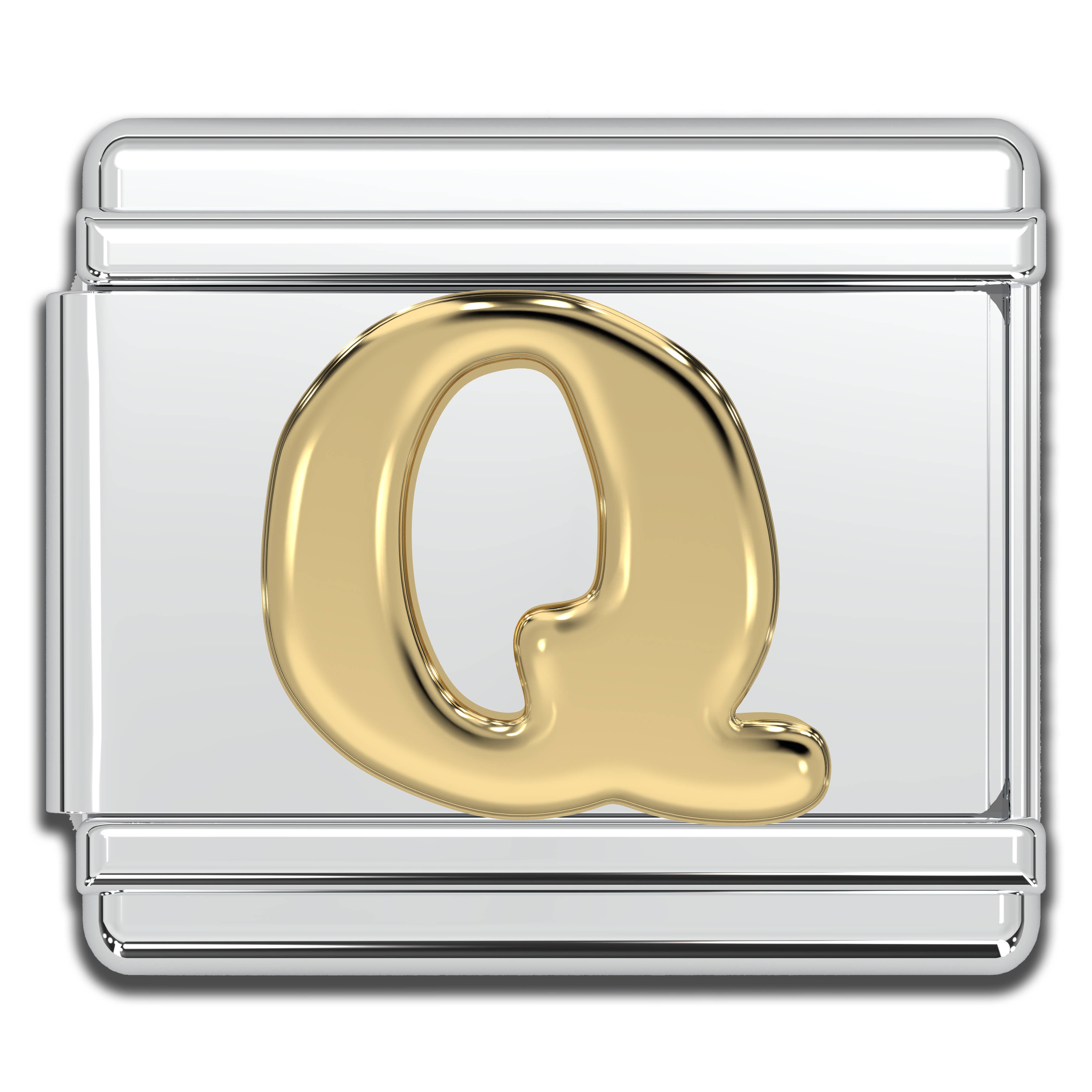 Natalia - Wholesale Individual Charm/Pendant - Italian Charm Letters A-Z - 9mm Gold Bracelet Charms13