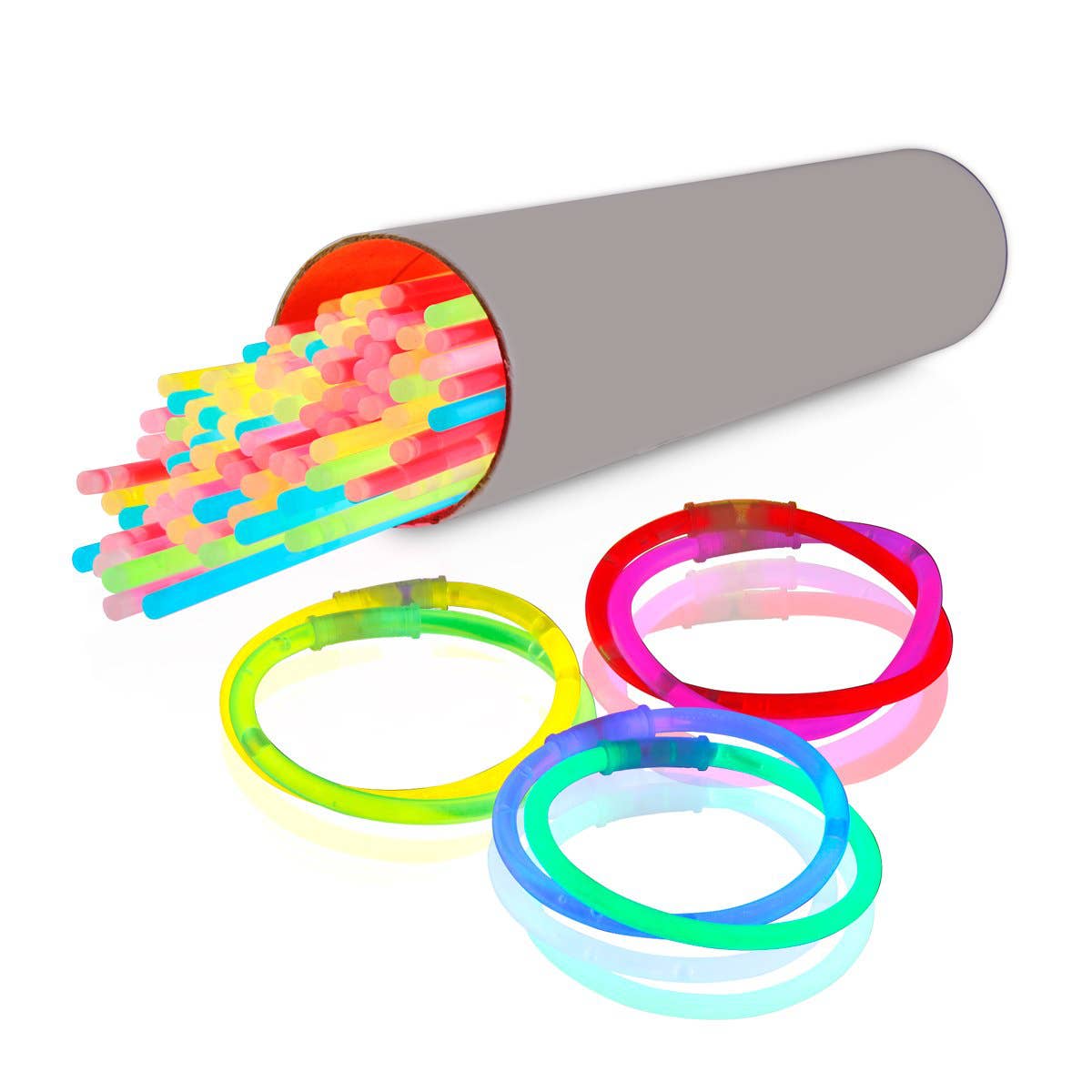 Blinkee.com, LLC - Wholesale Light-Up Toy - Kids & Baby - Glow Bracelet Assorted Tube of 1000