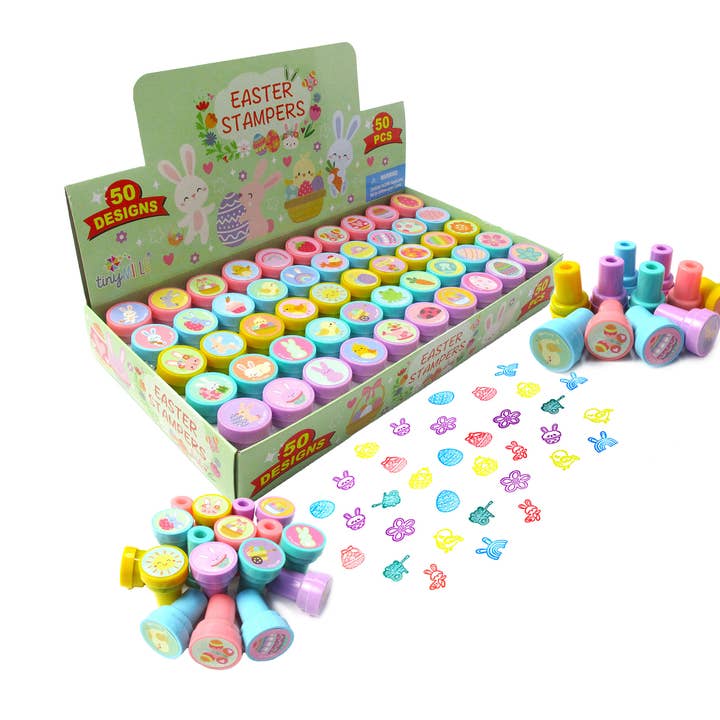 Tiny Mills - Wholesale Rubber/decorative stamp – Kids & baby - 50 Pcs New Easter Sunday Stampers for Kids 1