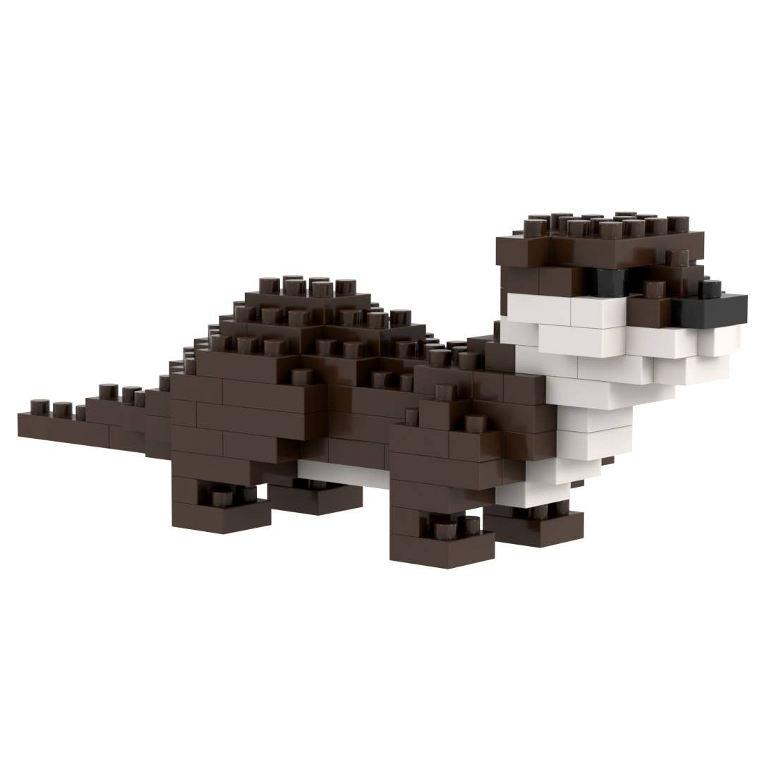 Toysmith - Wholesale Toy Set - Kids - Brixies Small Zip Bag Otter1