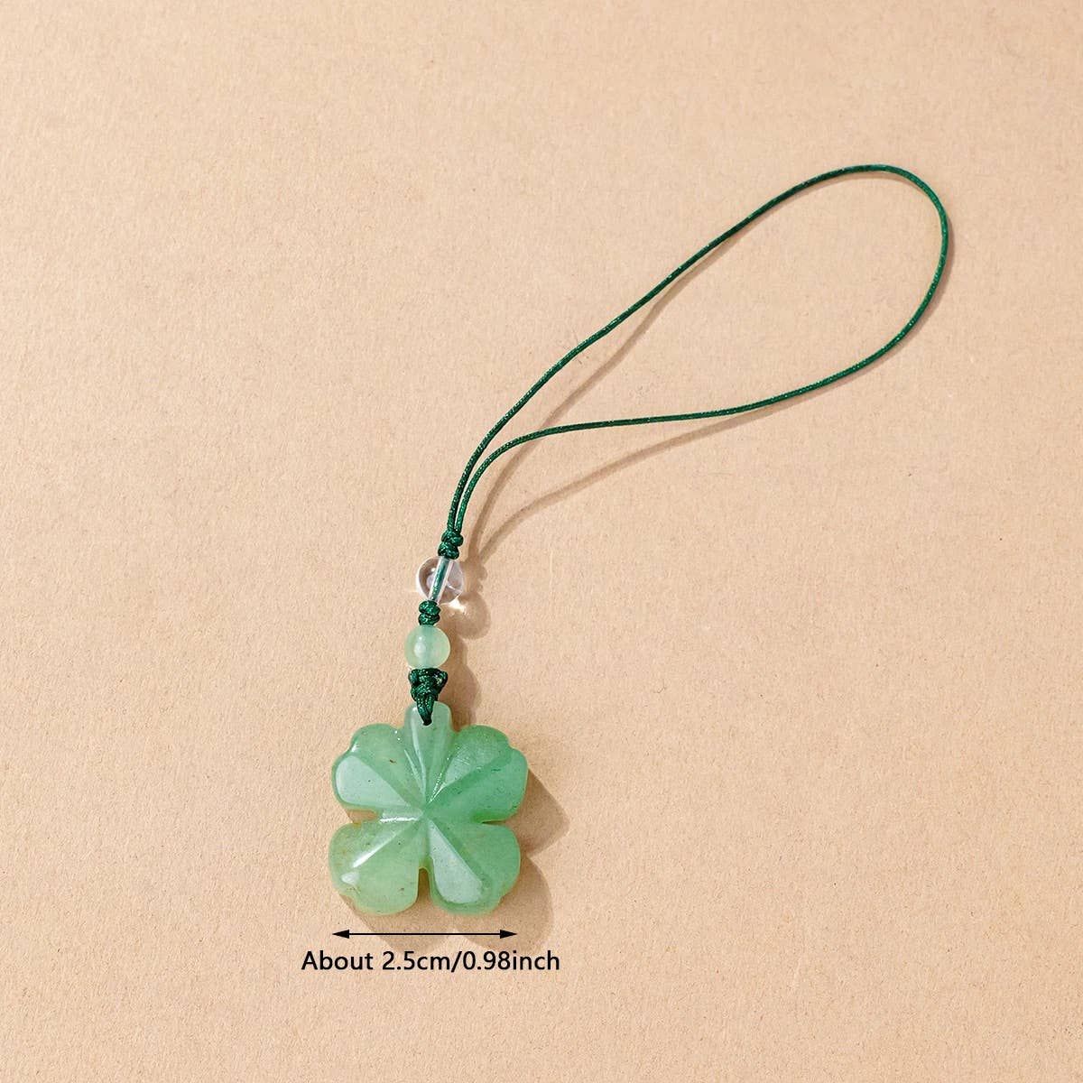 Crystolver (We Cover All Import Fees) – wholesale Keychain – Unisex – Aventurine Crystal Four Leaf Clover Keychain4