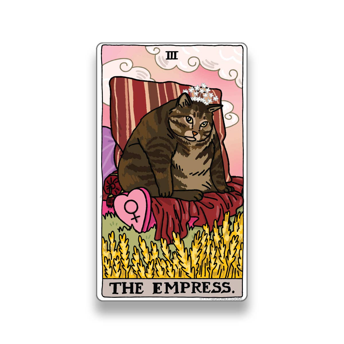 Chonky Goods by Ping Hatta. Studio - Vente Autocollant - Autocollants découpés Tarot Cat Meme (Grands Arcanes)2
