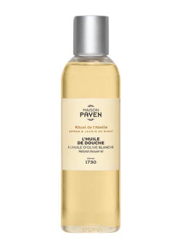 Saffron & Midnight Jasmine Shower Oil 200ml for wholesale by maison payen