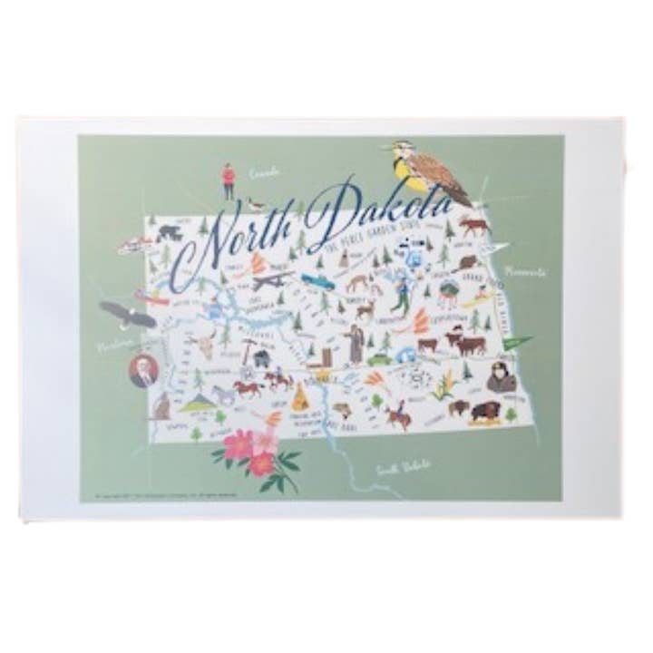 North Dakota Print voor wholesale door Galleyware