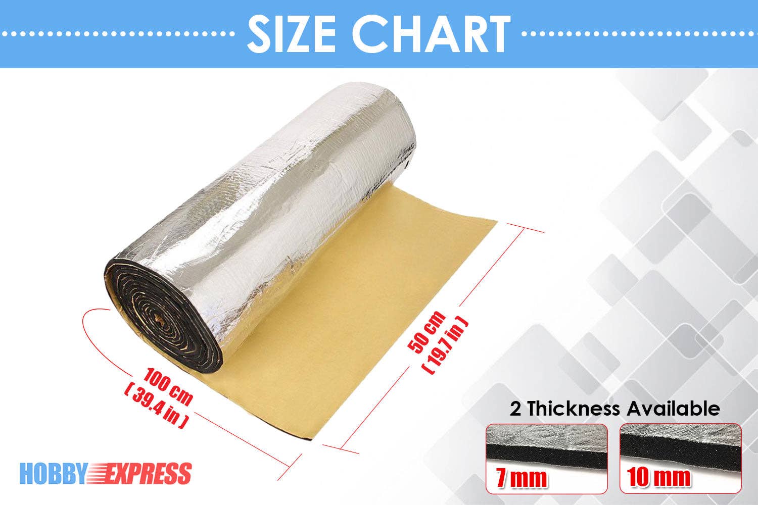 Arrow Zoom Limited - Wholesale DIY Craft Kit - HOBBY EXPRESS SOUND DEADENER MAT (1149)14