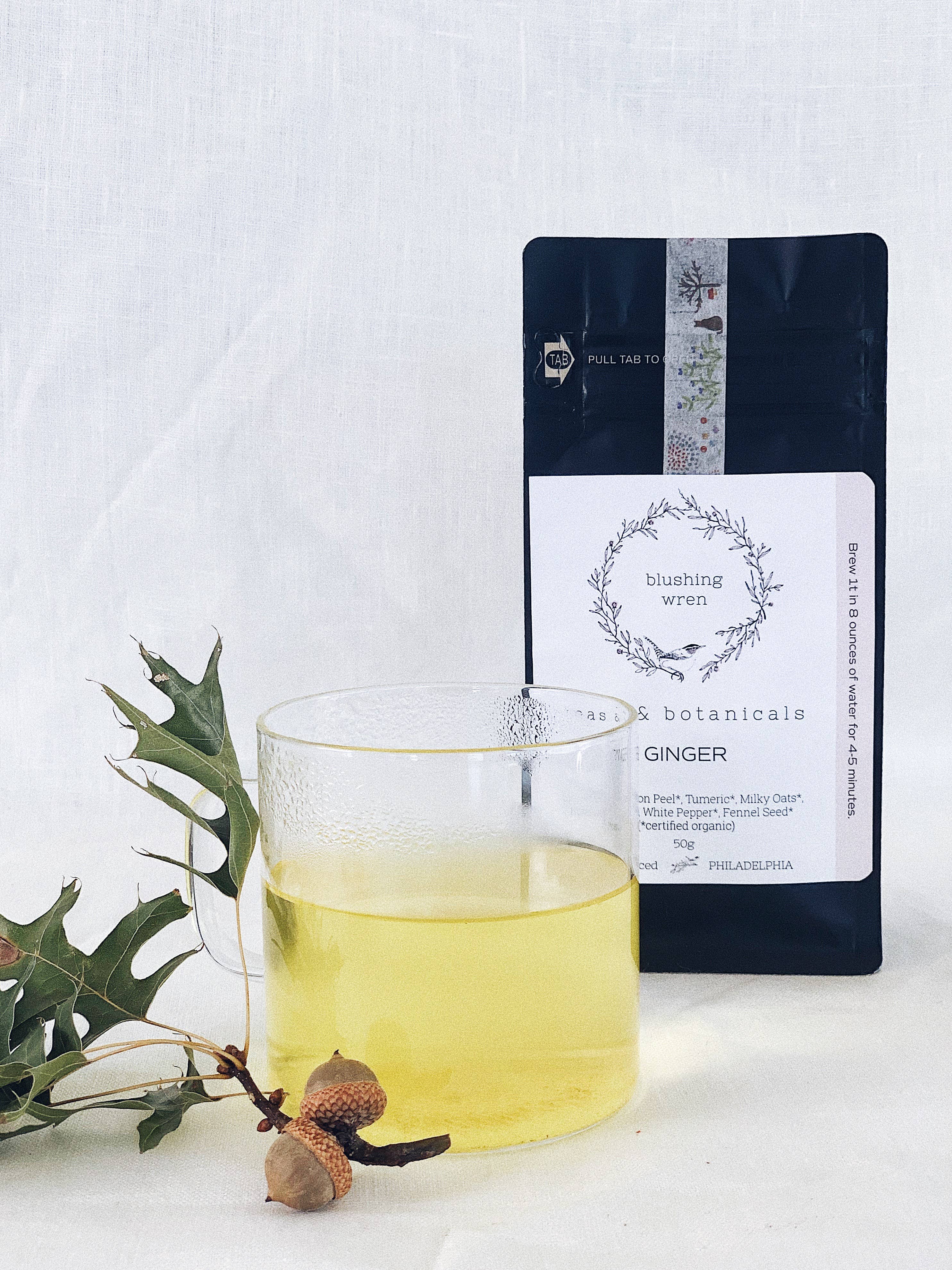 blushing wren teas & botanicals - Wholesale Loose Tea - ginger canister1