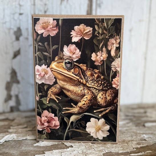 HMK1074B Floral Frog Block for wholesale by JanMichaels Art & Home