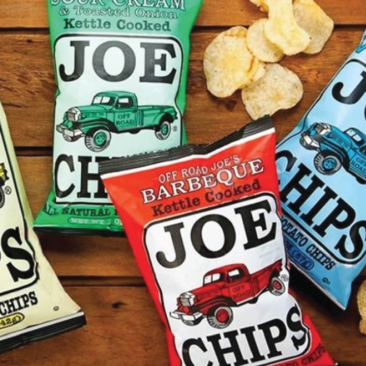 Joe Tea & Joe Chips - Wholesale Chips - Joe's Assortment - Kettle Chips (2 oz. Bags)