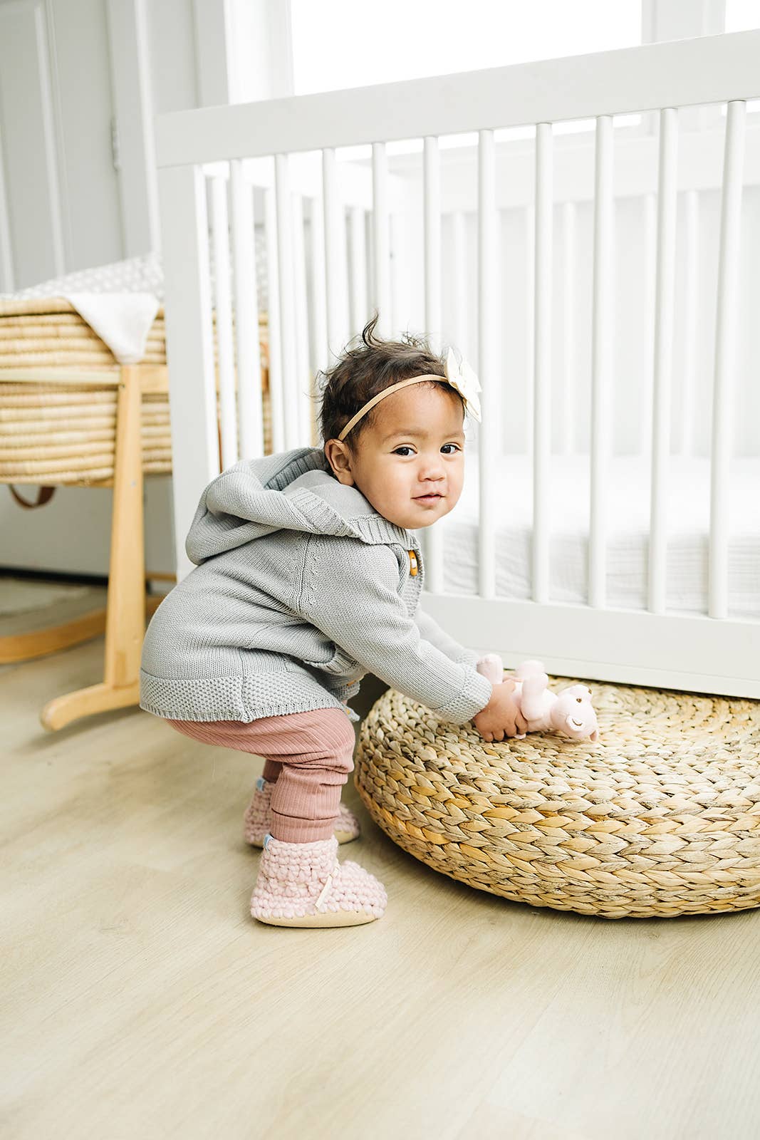 Beba Bean - Vente Bottines – bébé - CHAUSSONS POUR BÉBÉ - PULL MOCCS - ROSE4