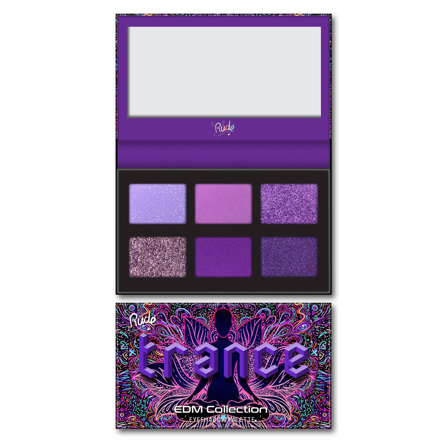 Rude Cosmetics - Vente Palettes de fards à paupières - Palette de fards à paupières vibrants EDM Collection par Rude Cosmetics3
