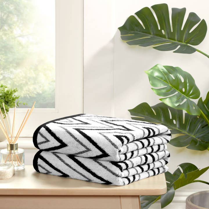 Helix 100% Cotton Hand Towel Set of 2 (80x50 cm) for wholesale by Rapport Home Furnishings Limited