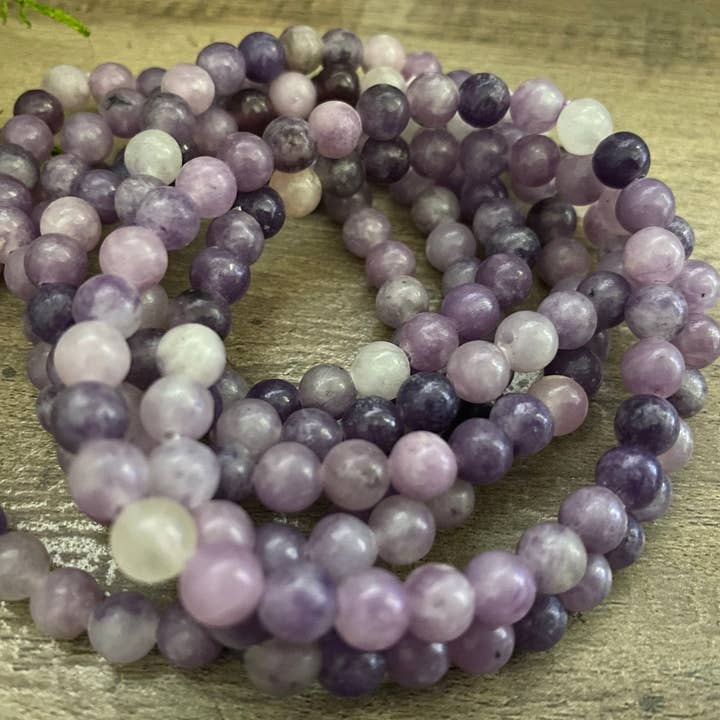 Moon River Designs - Wholesale Beaded Bracelet - Lepidolite Stretch Bracelets Crystal Bracelets1