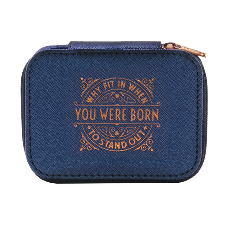 Travel Jewelry Box - Stand Out (Blue) for wholesale by The H&H Group