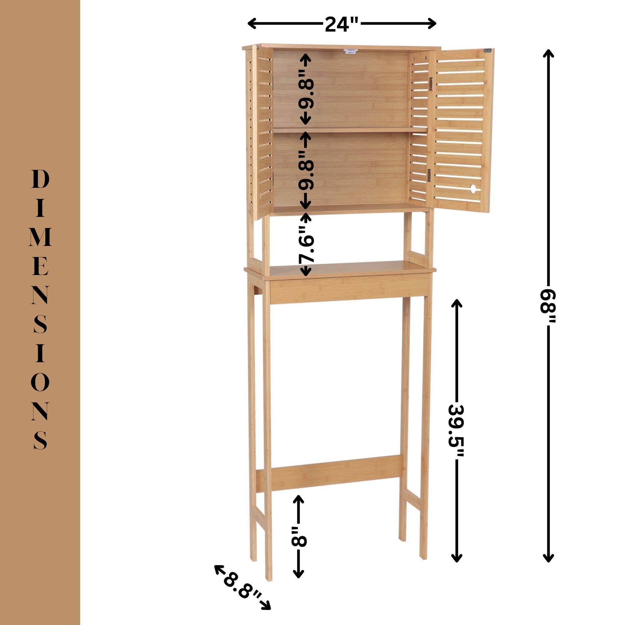 Brown Over-Toilet Cabinet – Trinidad for wholesale on Faire3