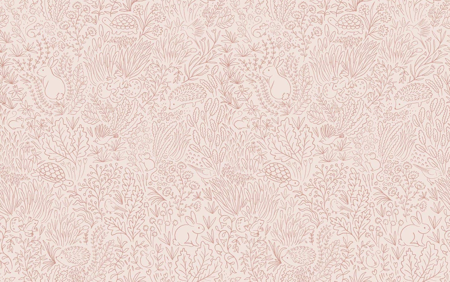 Minibeau – wholesale Wallpaper – Pink Wallpaper | Woodland Wallpaper | Nursery Wallpaper2