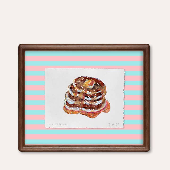 Pancakes Limited Edition Framed Print for wholesale by Heather Freitas