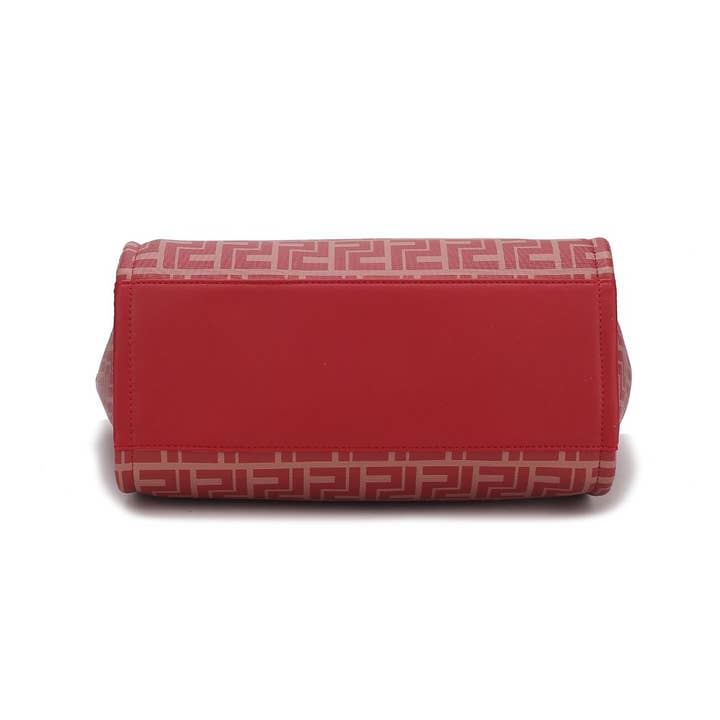 MKF Collection - Venta al por mayor Bolsa de asa- Mujer - Bolso de mano Marlene de piel vegana para mujer con cartera de Mia K8