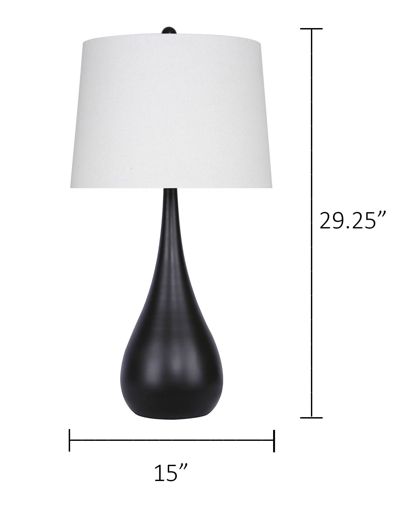 LumiSource and Grandview Gallery - Wholesale Accent/Desk Lamp - 29" Pebble Metal Table Lamps Teardrop Linen Shades (2PK)14