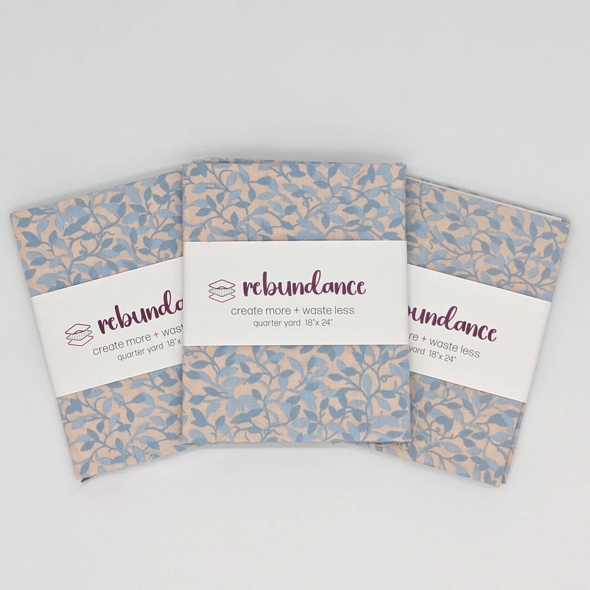 Rebundance LLC - Wholesale Fabric - Quarter Yard Fabric - Winter Prints - Upcycled - Case of 128