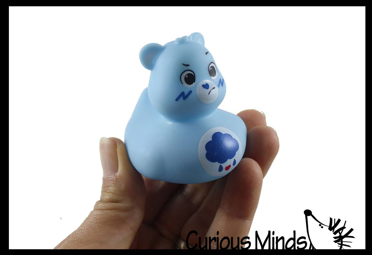 Curious Minds Toys - Wholesale Bath Toy - Baby - 1 Care Bear 2" Rubber Ducks - Rubber Duckies - Cute Novelty 6