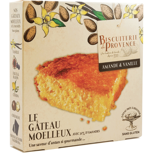 French Feast - Wholesale Cake - Biscuiterie de Provence Almond cake, plain, gluten-free0