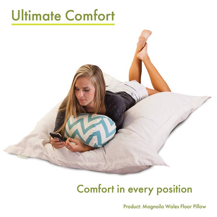 Majestic Home Goods - Wholesale Floor Pillow - Majestic Home Goods Orange Villa Floor Pillow