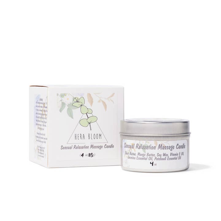 Sensual Relaxation Massage Candle for wholesale by Hera Bloom