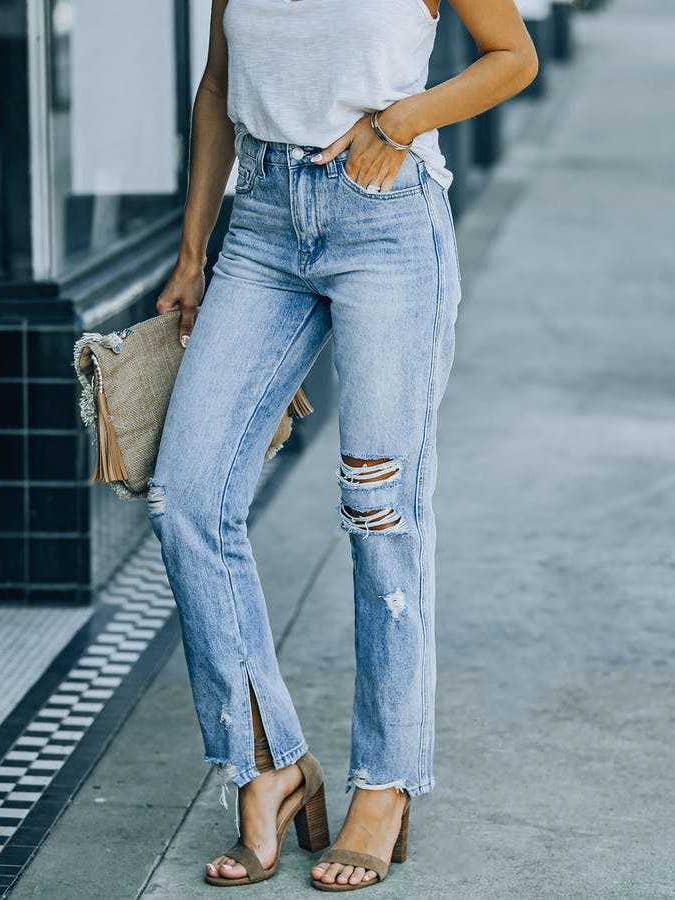 light blue Sprina Jeans for wholesale on Faire2