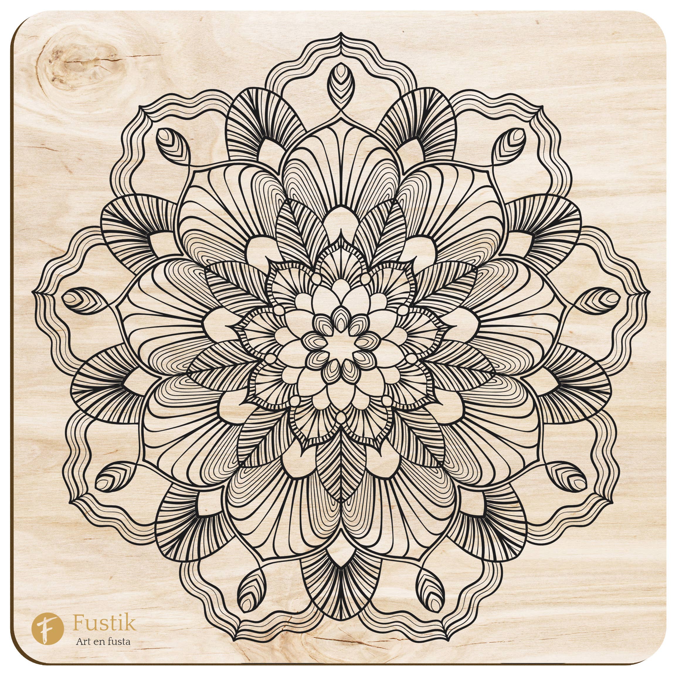 Fustik – Engroshandel Malebog - Voksen – Træmandalas: Blomstrende Sjæl5