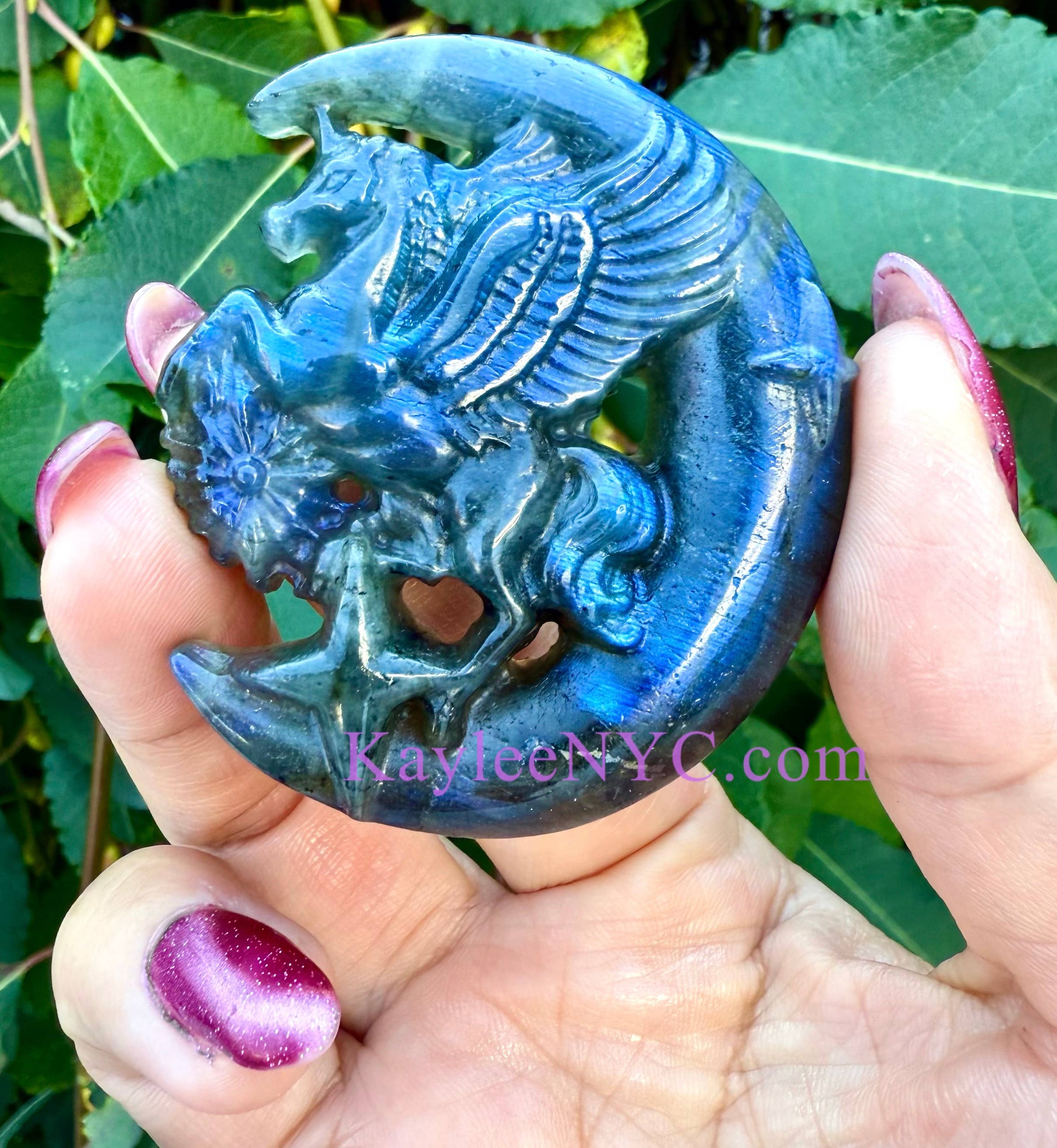 KayleeNYC - Wholesale Spiritual Stone/Crystal - Natural Labradorite Unicorn Moon Crystal Healing6