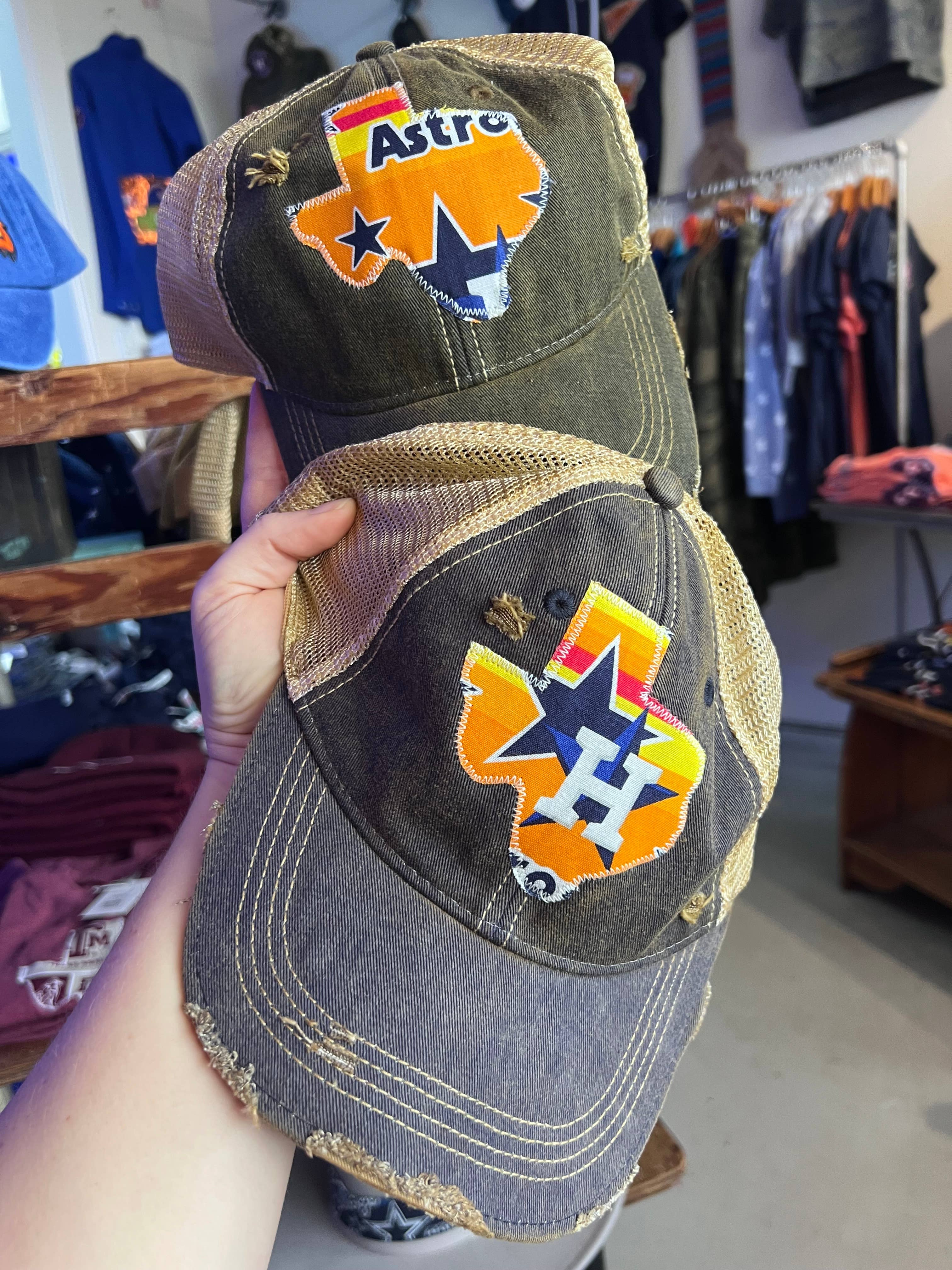 Sweet Texas Treasures - Wholesale Trucker Hat - Unisex - Throwback Houston Texas Dirty Trucker Hat 1