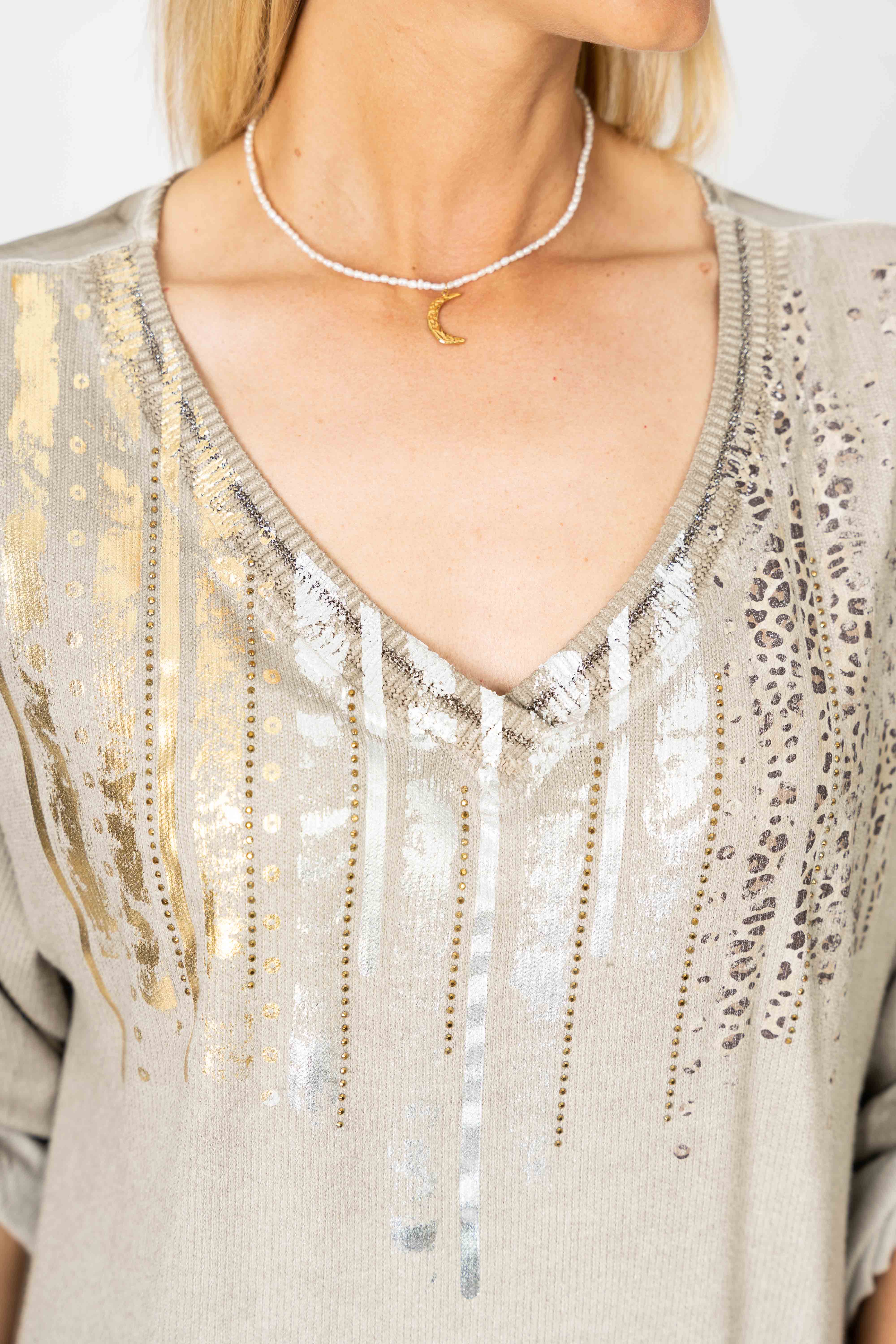 Look Mode Usa - Wholesale Knit Sweater - Women's - Women sweater with rhinestone 4