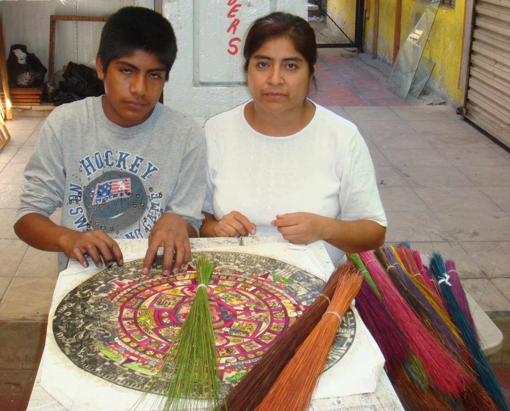 Arara Enterprises - Vente Croix murales - L'art du Popotillo (Straw) croise des scènes traditionnelles3