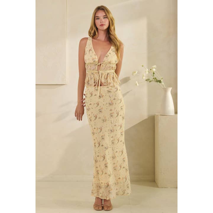 Set Romantico in Chiffon Floreale per la vendita all'ingrosso da parte di Honey Mango