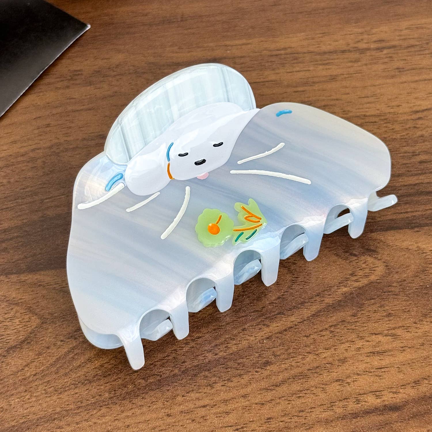 A Tegneserie Skyformet Hvalpemønster Acetat Hårklemme for engroshandel på Faire2