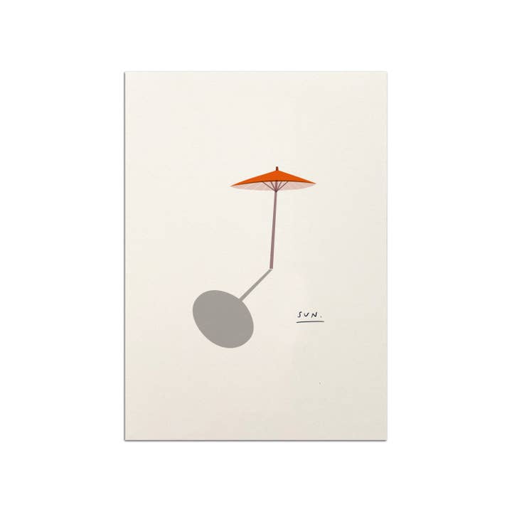 Cartão-postal do guarda-sol por atacado de pleased to meet GmbH