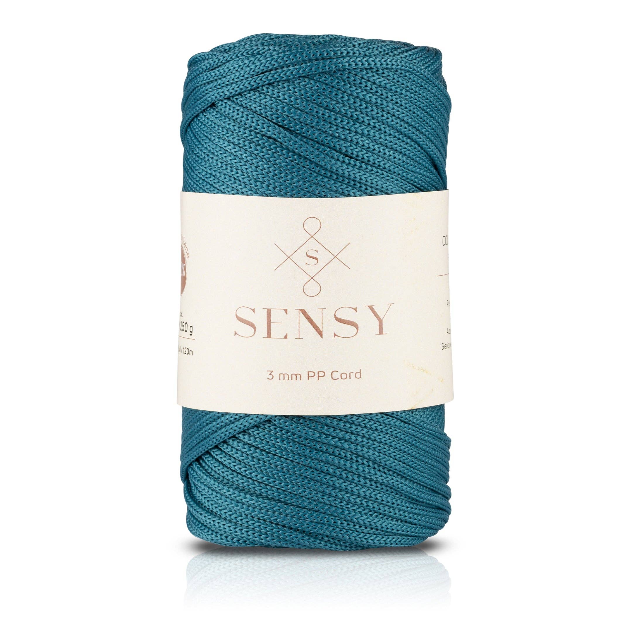 Sensy – Engroshandel Håndværk forsyninger – Sensy Premium 3 mm - 120 meter 100% polypropylen makramé snor34