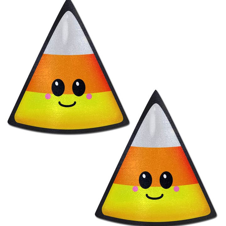Candy Corn: Happy Kawaii Halloween Nipple Pasties for wholesale by Pastease®