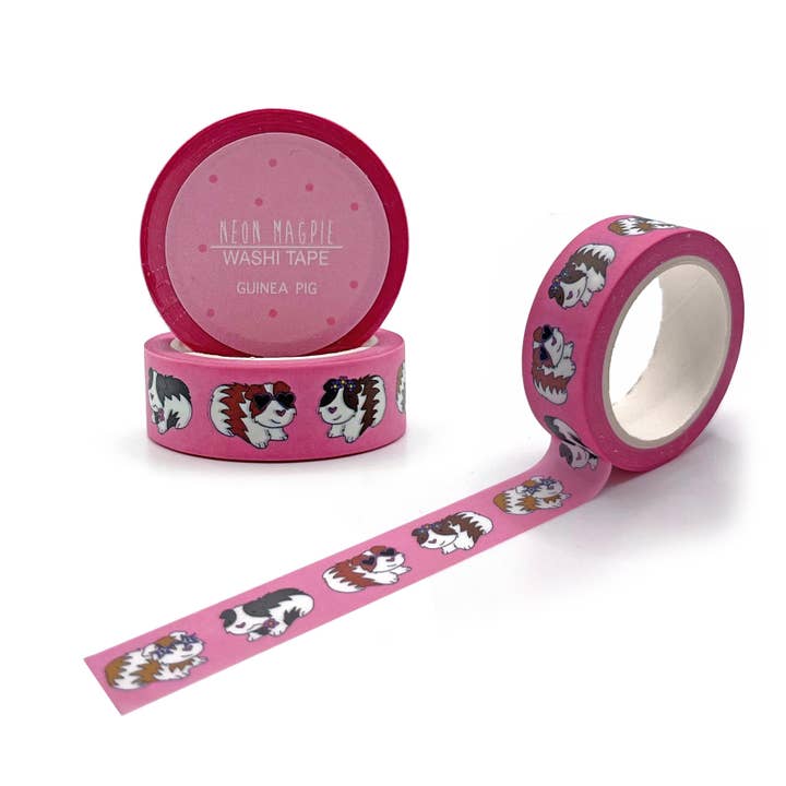 Guinea Pig Washi Tape for wholesale by Neon Magpie