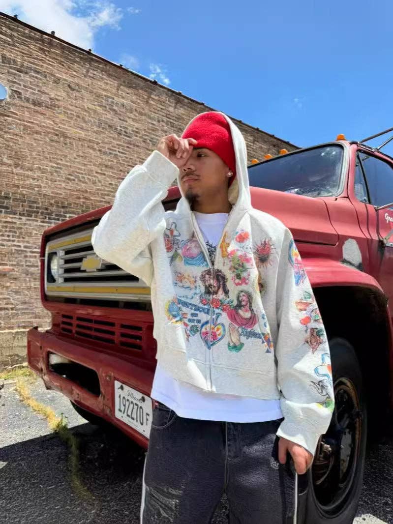 SALINA TRADING INC – wholesale Hoodie – Women's – Retro Gothic Style Letter Printed Hoodie Casual Sweatshirt6