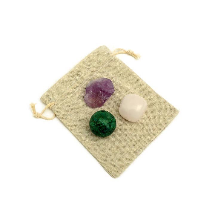 Kaia & Crystals - Vente Pierre et cristal de spiritualité - Kit de cristaux de soutien pour le deuil et la perte1