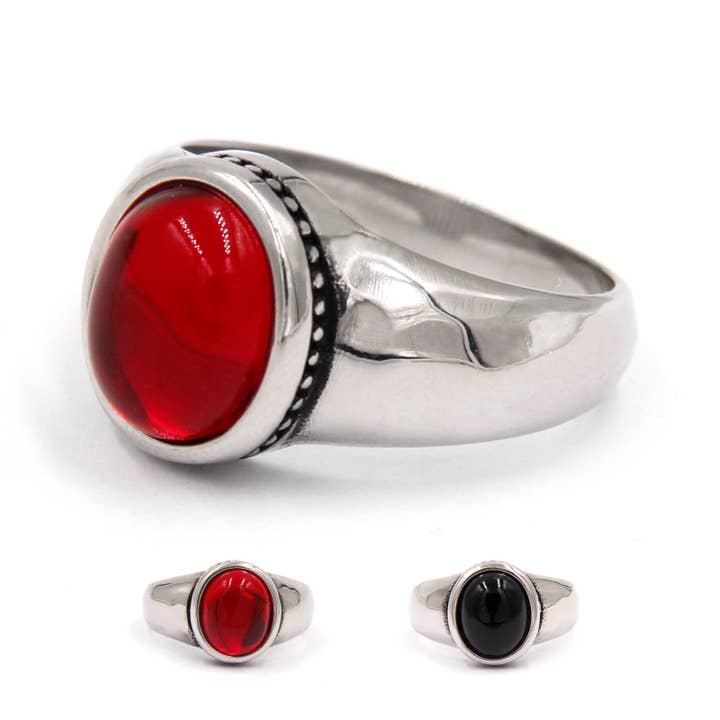 Oval Stone Ring-A-556 for wholesale by Awaken